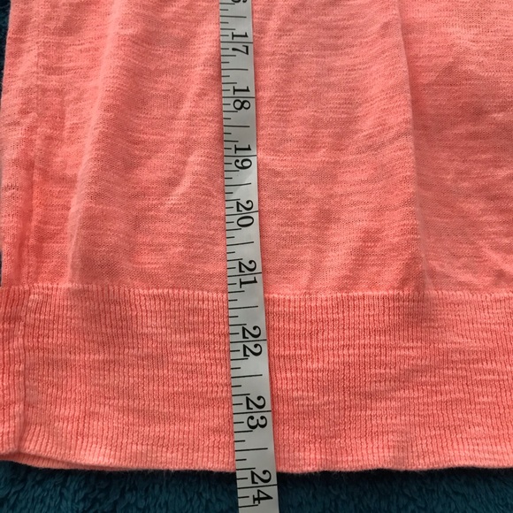 J.Crew 3/4 Sleeve Coral Sweater, Size S - Picture 3 of 5